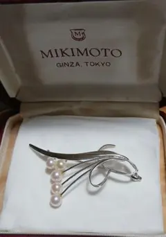 MIKIMOTO シルバーパールブローチのサムネイル