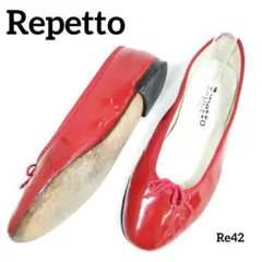 レペット　サンドリオン　エナメル　パテントレザー　EU36.5　レッド　リボン