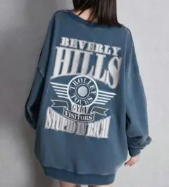 完売品☆GYDA☆BEVERLY HILLSドルマンスウェットトップス