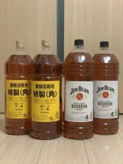 ニッカ フロンティア ウイスキー4L 2本セット グラス2個付き - メルカリ