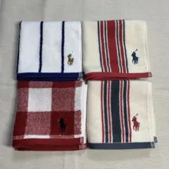 ラルフローレンハンドタオル 4枚セット Hセット