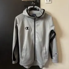 Champion ジップアップパーカー 150サイズ グレー