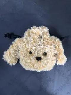 犬の顔 巾着袋 ふわふわ