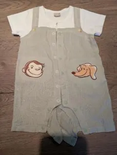 Petit Main おさるのジョージ ロンパース 70