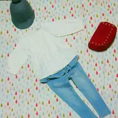 プティマイン♥レースネックブラウスチュニ(ブリーズ、ストンプスタンプ、フィス)