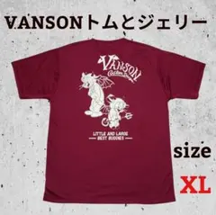 【新品・未使用】VANSON トムとジェリー コラボ Tシャツ XLのサムネイル