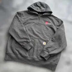CARHARTT　レインディフェンダー　ハーフジップスウェット　企業刺繍　XLのサムネイル