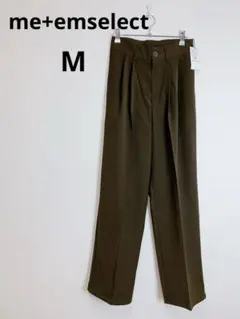 タグ付き未使用 me+emselect ハイウエストカラータックスラックス M