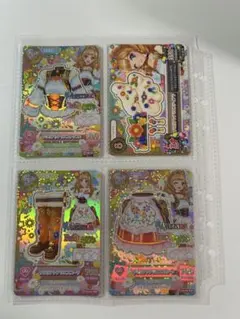 アイカツカードセット 4枚ホログラム チロリアンアリエス プレミアム アイカツ