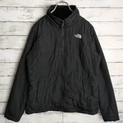 THENORTHFACE リバーシブル 刺繍ロゴ ボア×ナイロンジャケット 黒