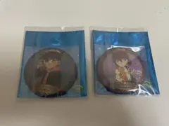 名探偵コナン　ホロ缶バッジ　黒鉄ver. 江戸川コナン・灰原哀