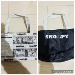 スヌーピー コミック柄 トートバッグ　リバーシブル