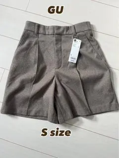 【新品未使用】秋冬GU'レディースショートパンツ　Sサイズ　モカ茶　送料込み