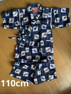 昆虫柄 甚平 110cm ネイビー　男児