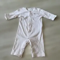 日本製:赤ちゃんの城♡ストライプロンパース 80サイズ