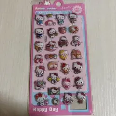 キティ　ぷくぷくシール　立体　3Dシール