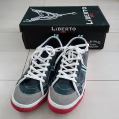 LiBERTO EDWIN メンズ スニーカー 25.0cm ネイビー 美品のサムネイル