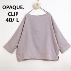 オペークドットクリップ カットソー ドルマンスリーブ 体型カバー ボートネック