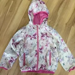 動物 花柄フード付き ジャケット 4-5years 120cm