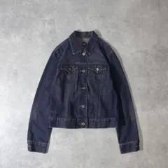 希少✨OLD GAP デニムジャケット M 濃紺 短丈 アーカイブ 平成 00s