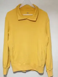 イエローカジュアル襟付きトレーナー 【美品】