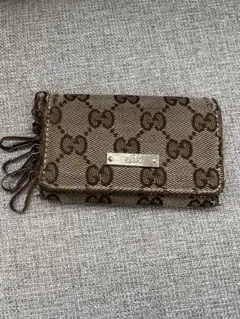 GUCCI GGパターン ブラウンキーケース