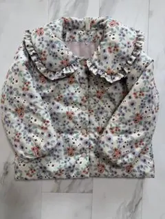 Samansa Mos2 花柄フリル襟ジャケット 100cm-110cm