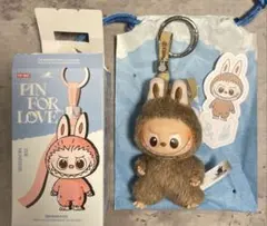 イニシャルラブブ　PIN FOR LOVEシリーズ ぬいぐるみペンダント　&