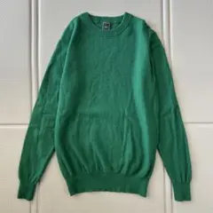 SHIPS シップス カシミヤ混 クルーネックニット セーター グリーン Mのサムネイル