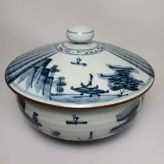 260901-18 インテリア 蓋付き染付 唐子文様 和食器 260901-18 インテリア 蓋付き染付 唐子文様 和食器 - メルカリ