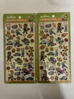 正規品 ズートピア ボンボンドロップシール ディズニー 2枚セット