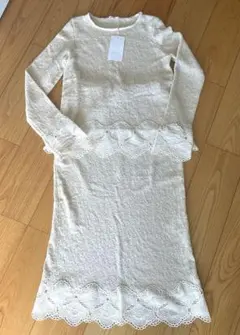 ZARA ザラ セットアップ キャミソール パンツ リーフ柄 ジャガード L 