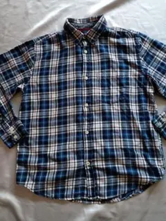 GAP Kids　長袖シャツ　ブルーチェック柄 160cm