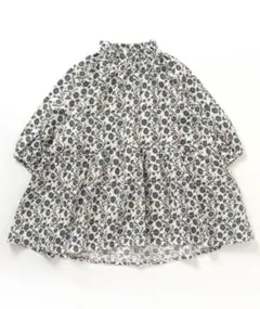 新品　BREEZE モックネック総柄ワンピース　110