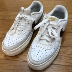 Nike コートビジョンアルタ ホワイト スニーカー レオパード柄