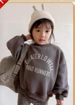 韓国子供服　GREATERLOWELL トレーナー 100cm グレー