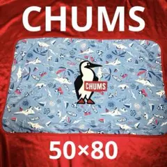 CHUMSチャムス　カラフルブランケット 約50×80㎝　裏地赤　即購入OK！