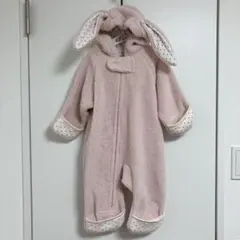 【期間限定値下げ】西松屋 うさぎフード カバーオール ベビーアウター 50 70