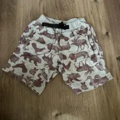 動物柄 グレー系 ハーフパンツ