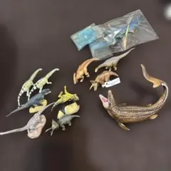 恐竜フィギュアセット 11体+たぬき　EIKOH/海洋堂