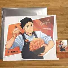 【匿名配送】大戸屋×ハイキュー‼︎ ビジュアルボード ポップスタンド 澤村 大地