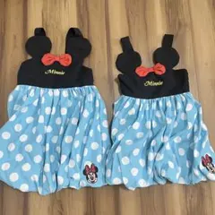 ミニーマウス ワンピース ノースリーブ 110 100フタフタ