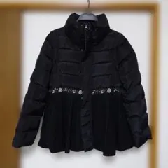 ビジュー切り替えダウンジャケット