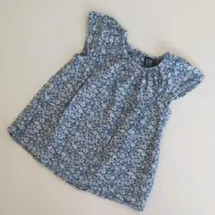 GAP デニム地花柄ワンピース 12-18m サイズ80