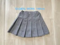 GLOBAL WORK チェック プリーツスカート 140cm