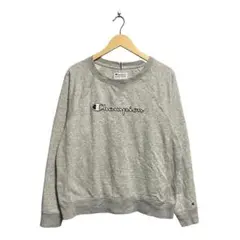 ロ*ン様 【L】Champion チャンピオン　ブランドロゴ　ワッペン　スウェッ