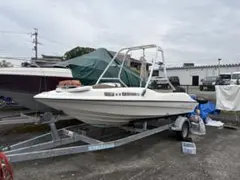 ベイライナー18ftプレジャーボートトレーラー付きウェイクボード 