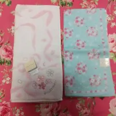 ジルスチュアート タオルハンカチ ハンカチ 桜 2枚セット 97