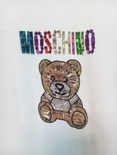 ♡MOSCHINO COUTUREビジューベアホワイトsizeレディースＬぐらいのサムネイル