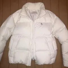 Calvin Klein Jeans ホワイト ダウンジャケット S